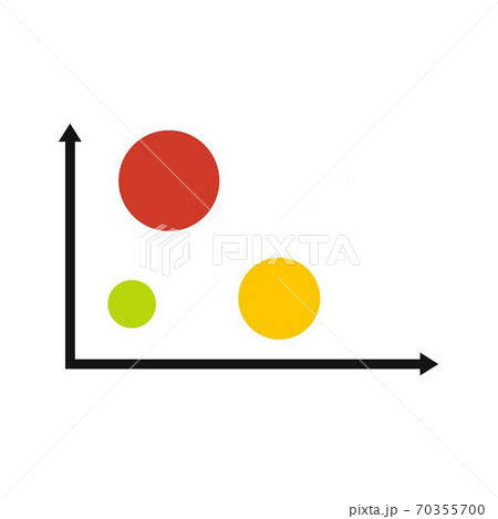 Finance diagram icon vector flat 70355700