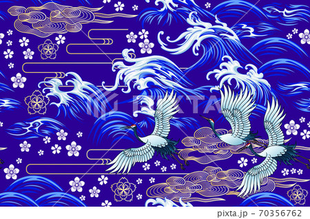 Oriental sea seamless decorative pattern 70356762