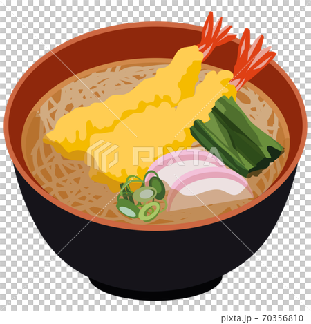 插圖素材天婦羅蕎麥麵Tensoba日本食品除夕年終矢量 插圖素材天婦羅蕎麥麵Tensoba日本食品除夕年終矢量 70356810