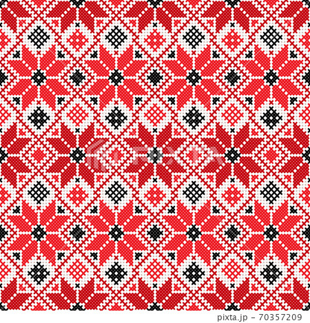 White-red-white Belarus ornament White-red-white Belarus ornament 70357209