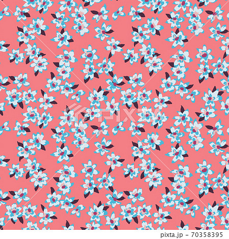 Ditsy micro seamless pattern. Daisy texture background. 70358395