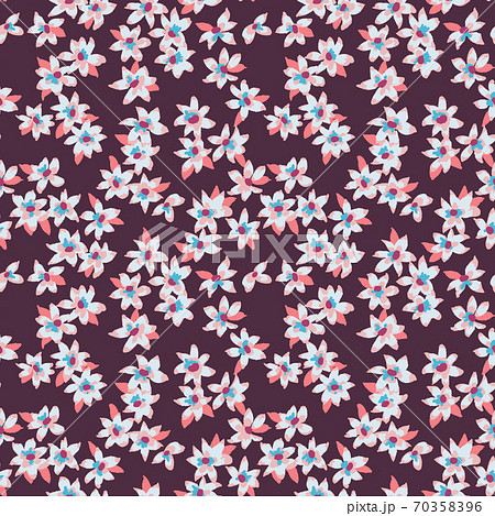 Ditsy micro seamless pattern. Daisy texture background. 70358396