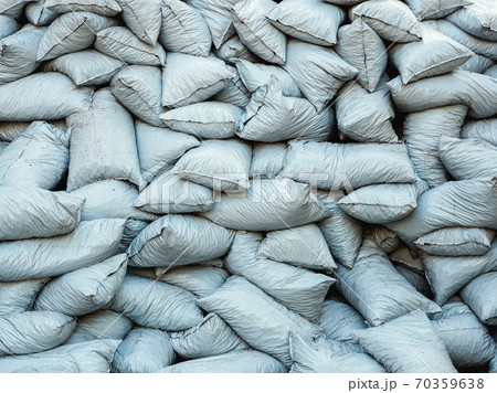 A pile of filled bags. Background of plastic bags 70359638