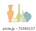 いろんな形の花瓶vase 70360157
