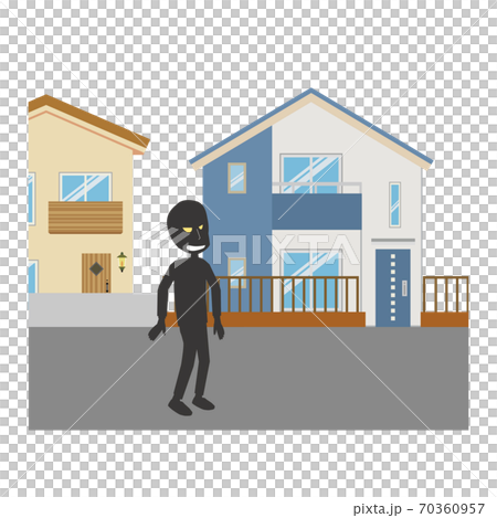 Illustration of burglar thief 70360957