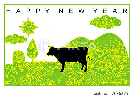 丑年年賀状 70362759