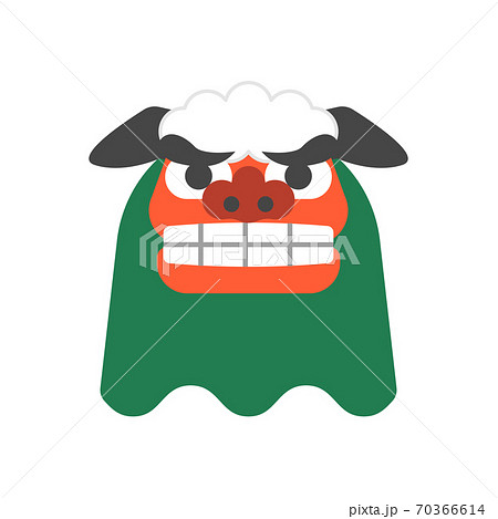正月 年賀状 獅子舞 イラスト素材のイラスト素材