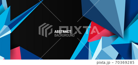 3d low poly abstract shape background vector illustration 70369285