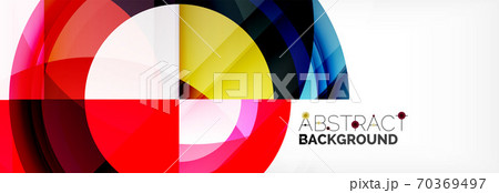 Round shapes, triangles and circles. Modern abstract background Round shapes, triangles and circles. Modern abstract background 70369497