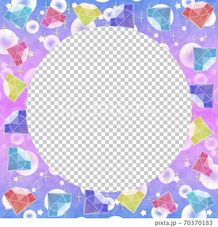 ダイヤモンドのフレーム　正方形　レトロ 70370183