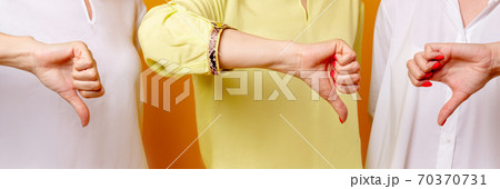 rejecting sign wrong choice criticizing women 70370731