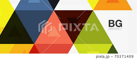 Mosaic triangle pattern abstract background for cover, banner, flyer and poster and other template Mosaic triangle pattern abstract background for cover, banner, flyer and poster and other template 70371409