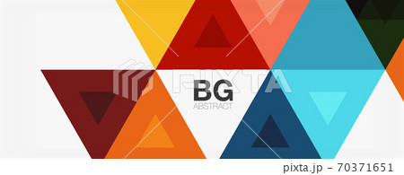 Mosaic triangle pattern abstract background for cover, banner, flyer and poster and other template 70371651