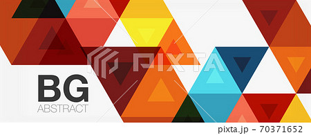 Mosaic triangle pattern abstract background for cover, banner, flyer and poster and other template Mosaic triangle pattern abstract background for cover, banner, flyer and poster and other template 70371652