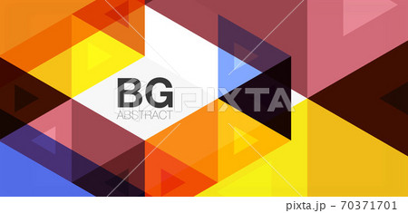 Mosaic triangle pattern abstract background for cover, banner, flyer and poster and other template 70371701