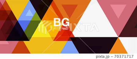 Mosaic triangle pattern abstract background for cover, banner, flyer and poster and other template 70371717
