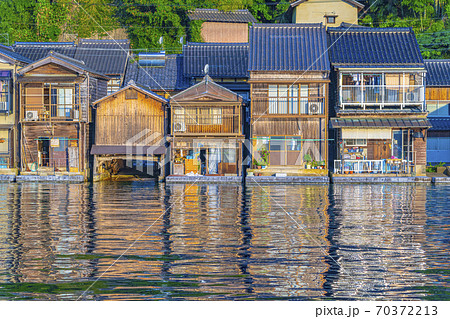京都　伊根の舟屋　　 70372213
