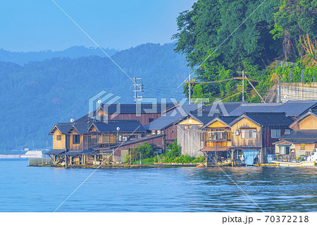 京都　伊根の舟屋　　 70372218