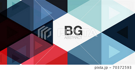 Mosaic triangle pattern abstract background for cover, banner, flyer and poster and other template 70372593