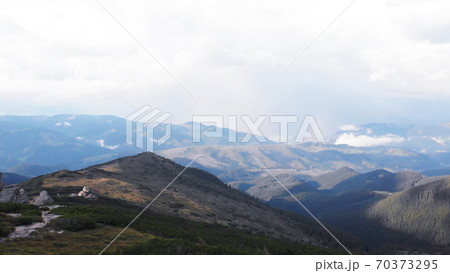 Landscape of endless mountains. Landscape of endless mountains. 70373295