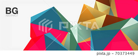 3d mosaic abstract backgrounds, low poly shape geometric design 3d mosaic abstract backgrounds, low poly shape geometric design 70373449