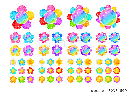 宝石／花／ラウンド 70374690
