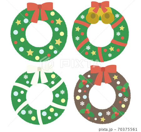 色々なクリスマスリース 70375561