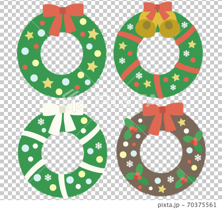 Various Christmas wreaths 70375561