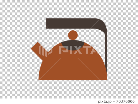 Illustration of a red kettle Illustration of a red kettle 70376006