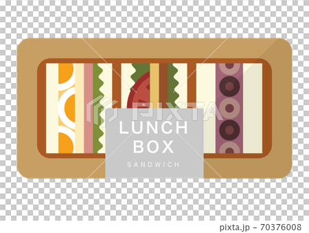 サンドイッチパックのイラスト 70376008