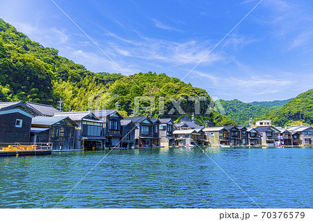 京都　伊根の舟屋　　 70376579