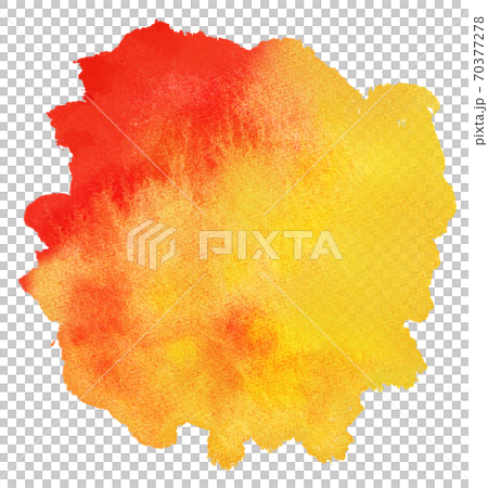 Watercolor background red and yellow bleeding gradient 70377278