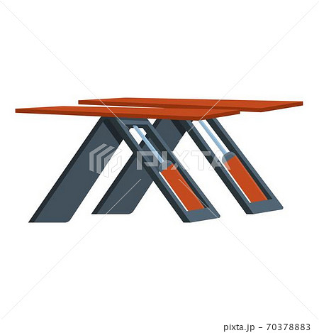 Lifting jack icon, cartoon style 70378883