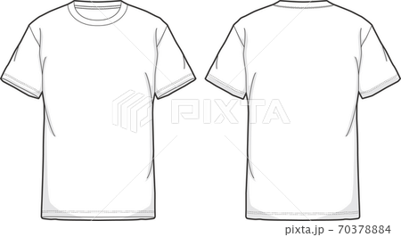 Tシャツ（クルーネック）のイラスト素材 [70378884] - PIXTA