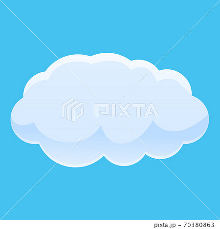 Storm cloud icon, cartoon style 70380863