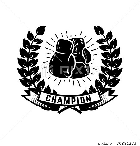 Champion Boxing Club Emblem Template With のイラスト素材