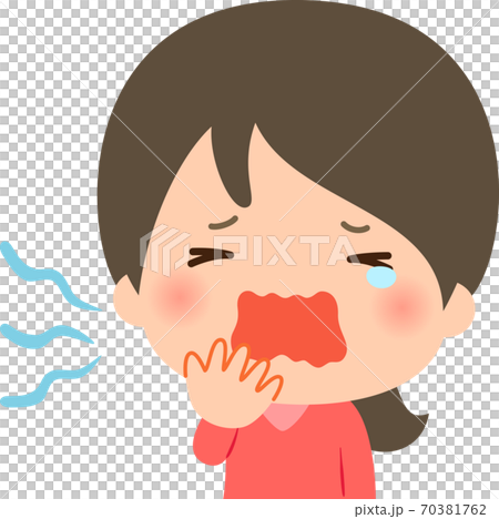 大あくびする若い女性 大あくびする若い女性 70381762