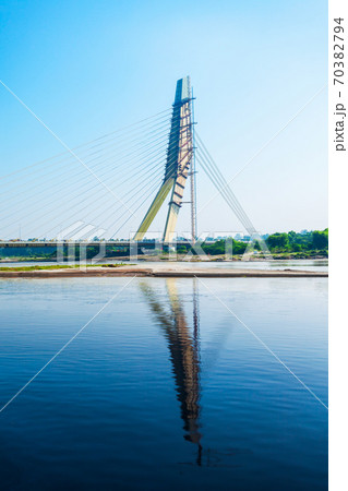 Signature Bridge in New Delhi, India 70382794