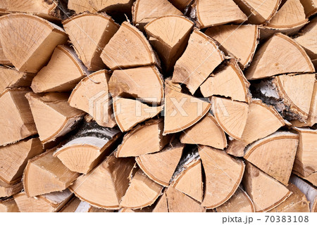 Stack of firewood 70383108