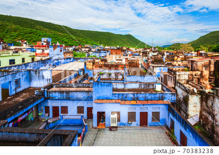 Bundi town panoramic view, India Bundi town panoramic view, India 70383238