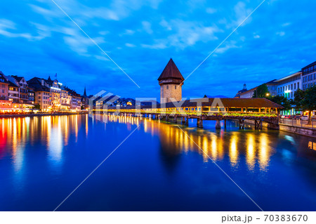 Kapellbrucke Bridge, Wasserturm Tower, Lucerne Kapellbrucke Bridge, Wasserturm Tower, Lucerne 70383670