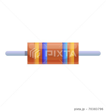 Static capacitor icon, cartoon style Static capacitor icon, cartoon style 70383796