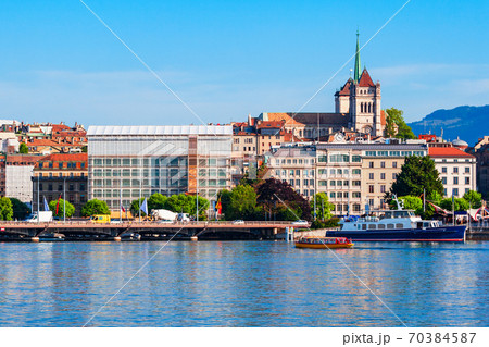 Geneva panoramic view in Switzerland 70384587