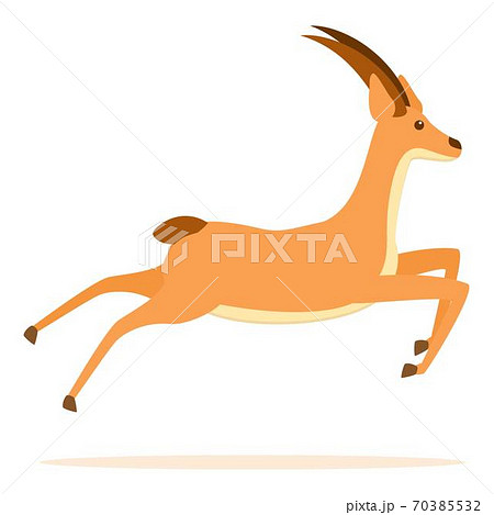 Wild gazelle icon, cartoon style - Stock Illustration [70385532] - PIXTA