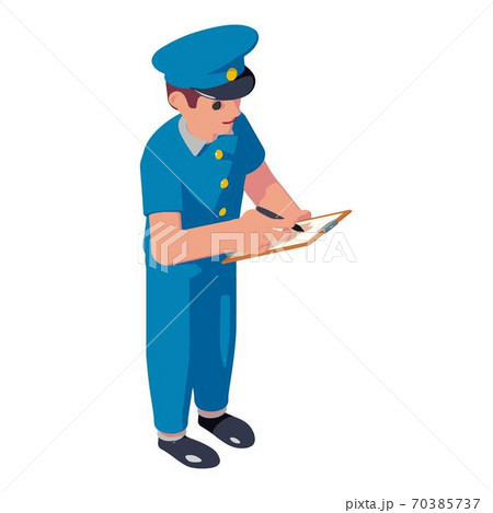 Postman service sign icon, isometric style 70385737