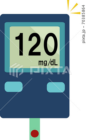 血糖測定器のイラスト素材