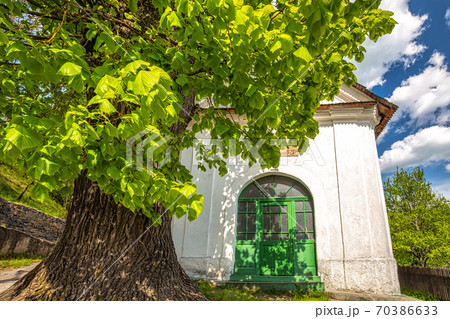Historic chapel in The Spania Dolina village, Slovakia. 70386633