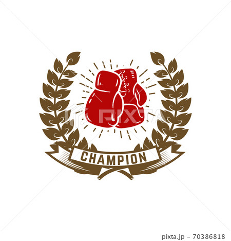 Champion Boxing Club Emblem Template With のイラスト素材