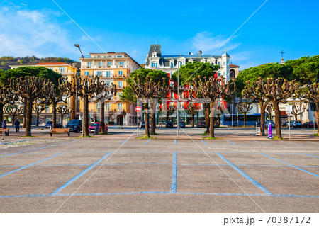 Stresa town at Lago Maggiore Lake Stresa town at Lago Maggiore Lake 70387172