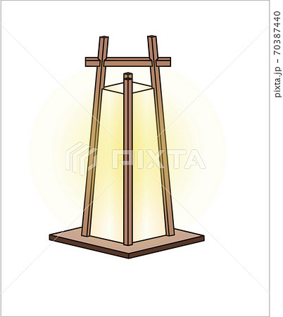 置き行灯のイラスト 70387440